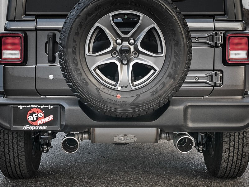 AFE 49-48096-P Series 409 Stainless Steel Cat-Back Exhaust 18-21 fits Jeep Wran