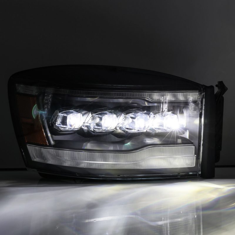 AlphaRex  880536 fits Dodge 06-08 Ram 1500HD NOVA LED ProjHeadlights Plank Style