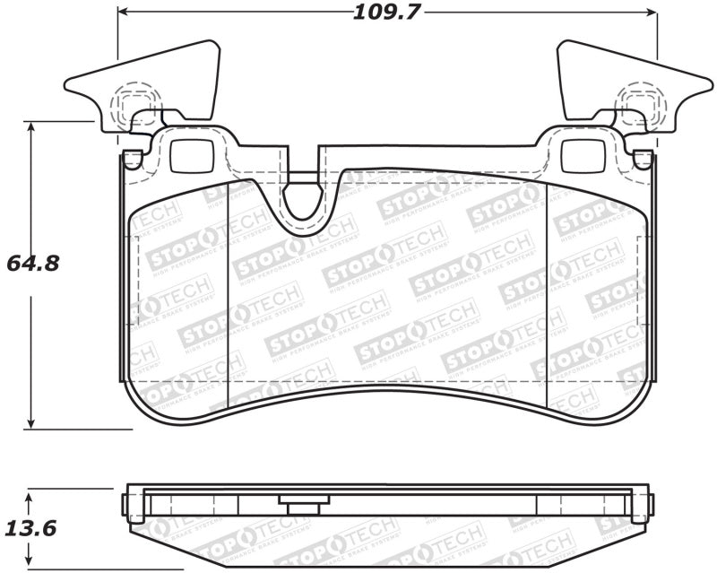 Stoptech 308.1373 Street Brake Pads - Front