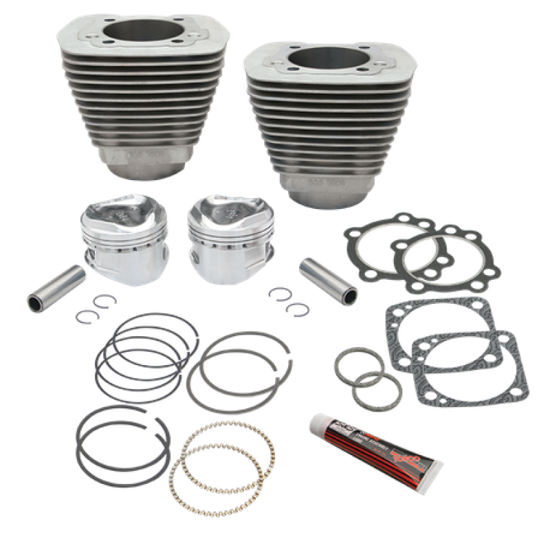 S&S 91-7207 Cycle 84-99 BT 96in 3-5/8in Big Bore Cylinder & Piston Kit For S&S S