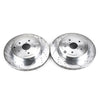 PowerStop fits Subaru 08-14 Impreza Rear Evolution Drilled & Slotted Rotors -