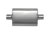 Gibson 55111S CFT Superflow Center/Center Oval Muffler - 4x9x13in/2.25in Inlet/2.25in Outlet - Stainless