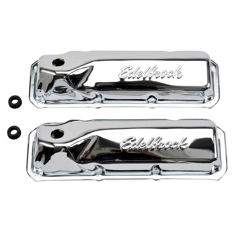 Edelbrock 4461 Valve Cover Signature Series fits Ford 351M-400-351C CI V8 Chrome