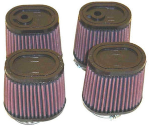 K&N Engineering RU-2989 K&N Universal Rubber Oval Tprd Filter 2.125in Flg ID/3.5in TOSL/2.5in TOSW/4in BOSL/3in BOSW/4in H