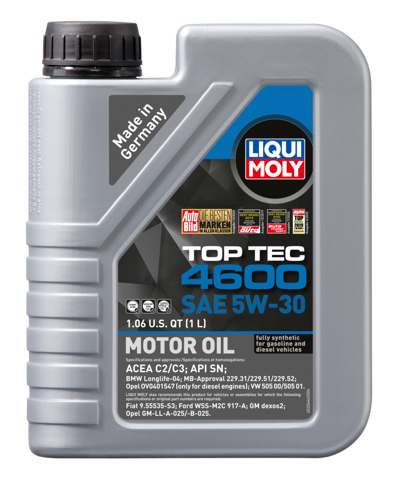 LIQUI MOLY 20446 1L Top Tec 4600 Motor Oil SAE 5W30