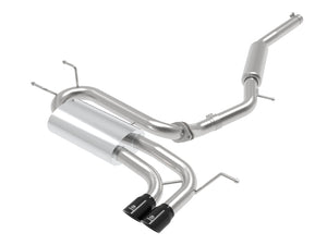 AFE 49-37005-B  2-1/2in SS-304 Cat-Back Exhausts w/ Black Tip 16-19 fits Mazda