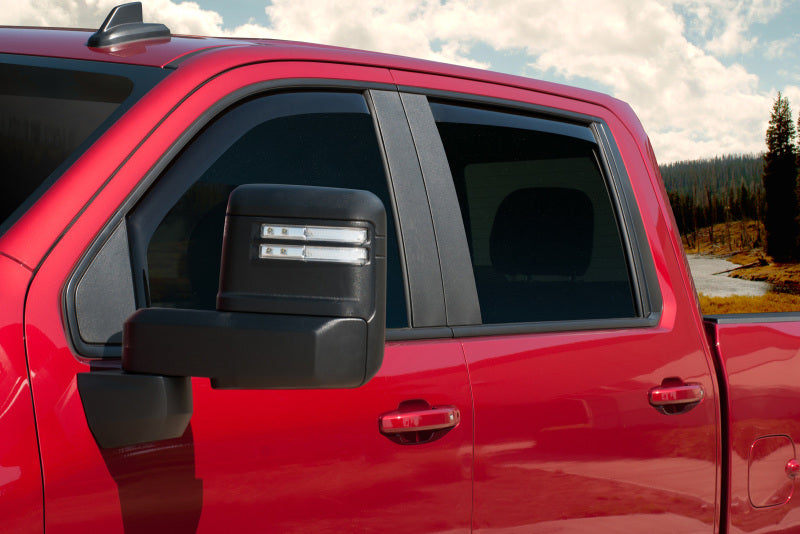 EGR 571651 2019 fits Chevy 1500 Crew Cab In-Channel Window Visors - Dark Smoke