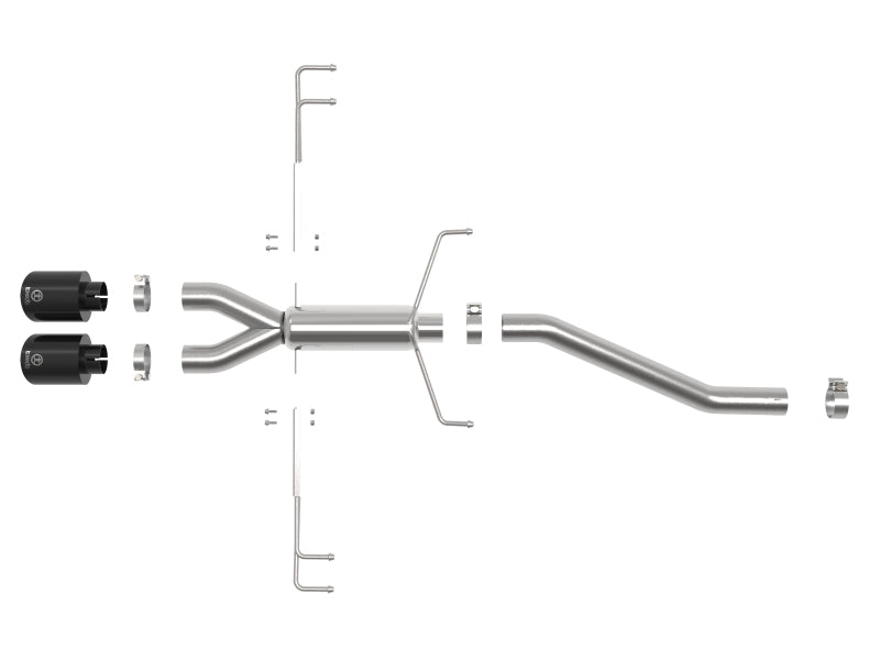 AFE 49-36626-B  2.5in 304SS Axle-Back Exhaust System 17-19 fits Honda Civic Typ