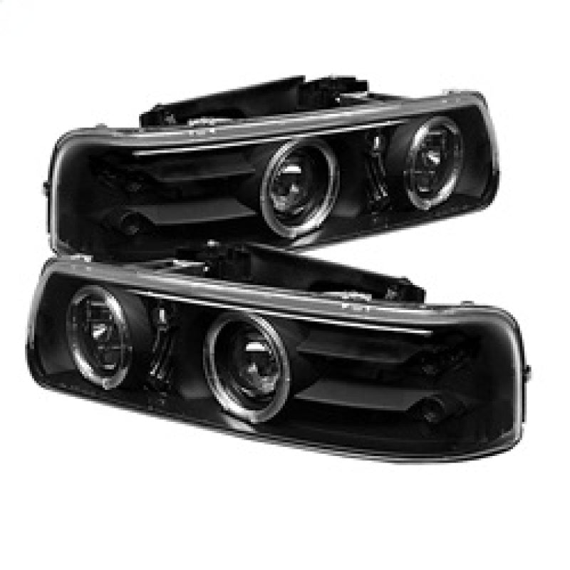Spyder 5009593 fits Chevy 99-02 Silverado 1500/2500 Projector Headlights LED Ha