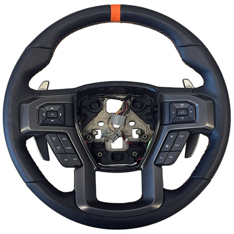 fits Ford 15-20 Racing M-3600-F15ROR 2017 F-150 Raptor Performance Steering Wheel Kit - Orange Sightline