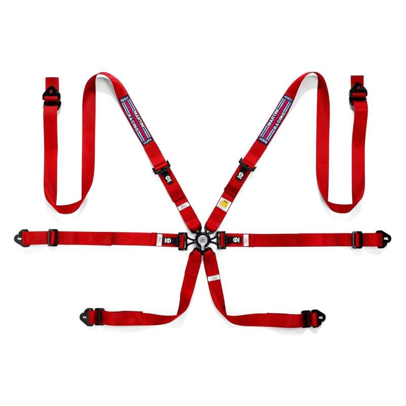 SPARCO 04834HPDMRRS Belt Martini-Racing 6 Pt.3-4in Reg A