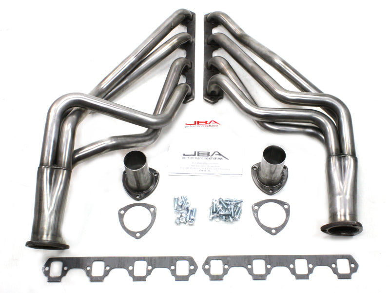 JBA 6613S fits Ford 65-73 Mustang 260-302/71-73 fits Ford 65-73 260-351W SBF 1-5/8in Primary Raw 409SS Long Tube Header