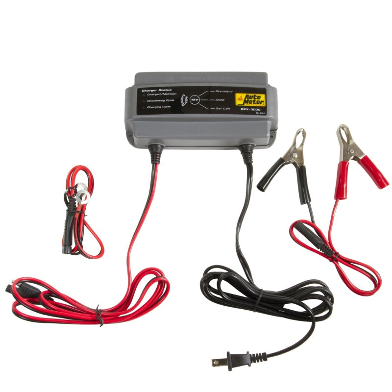 AutoMeter BEX-3000 Battery Charger/Maintainer 12V/3A