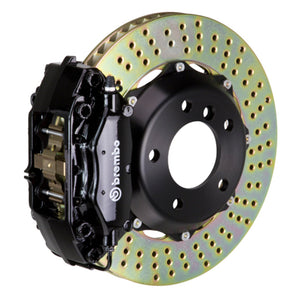 Brembo 1C1.6001A1 Brembo 02-06 Mini Cooper Front GT BBK 4 Piston Cast 2pc 320x28 2pc Rotor Drilled-Black