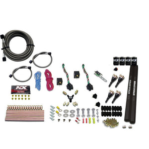 Nitrous Express 90094-00 4 Cyl SX2 Nozzle Nitrous Kit (100-300HP x 2) w/o Bottle