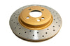 DBA 02-06 Mini Cooper Front Street Series Drilled & Slotted Rotor w/Gold Hat