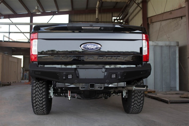 Addictive Desert Designs R167301280103 fits Ford 17-18 F-250 HoneyBadger Rear Bumper w/ Backup Sensor Cutouts