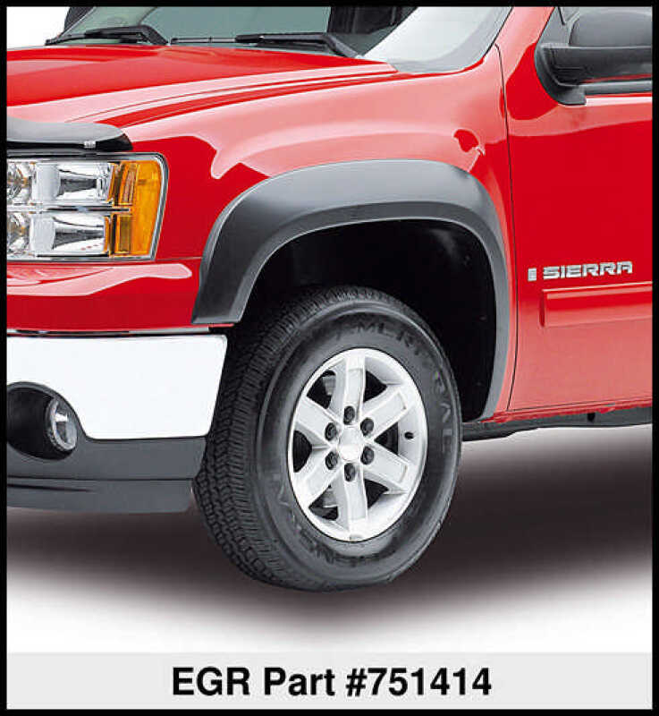 EGR 751414 07-13 fits GMC Sierra LD 5.8ft Bed Rugged Look Fender Flares - Set (751414)