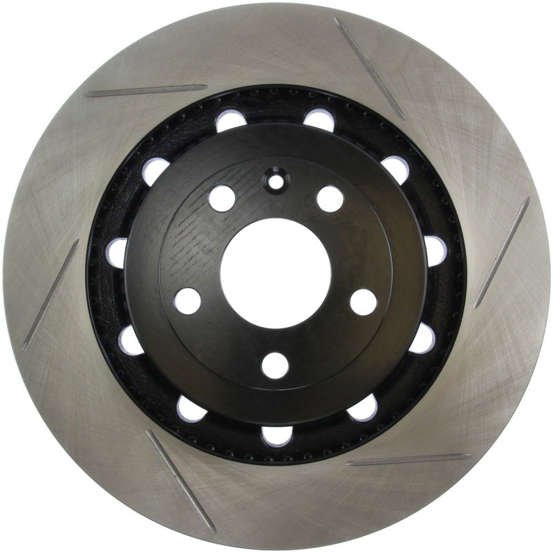 Stoptech 126.65136SL 17 Ford Flex/ 17 Ford Explorer w/ Heavy Duty Brakes Front Left Slotted Rotor