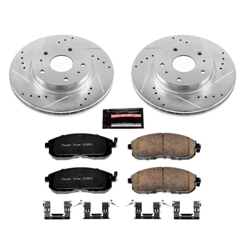 PowerStop K5887 fits Suzuki 07-13 SX4 Front Z23 Evolution Sport Brake Kit