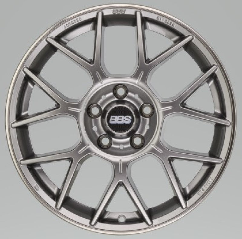 BBS XR0106PG XR 18x8 5x112 44mm Offset 82mm Bore PFS/Clip Req Gloss Platinum Wheel