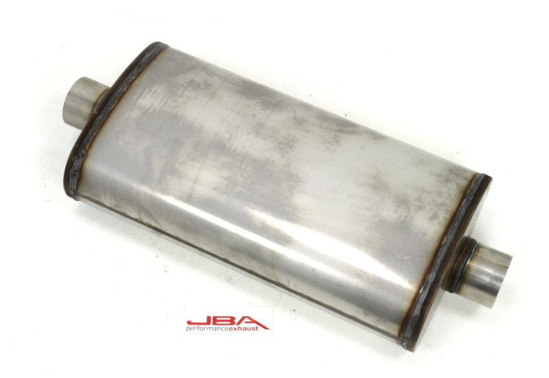 JBA 40-302201 Universal Dual Core 304SS Muffler 22x11x6 3in Inlet Diameter