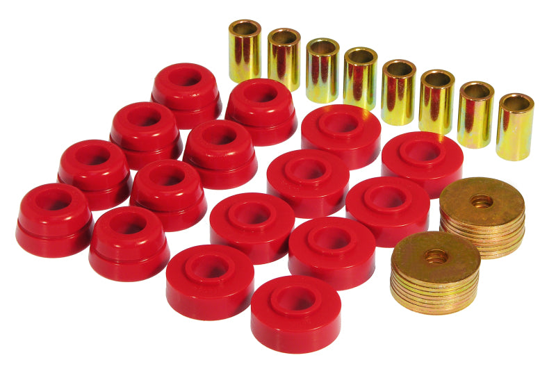 Prothane 7-133 fits Chevy 73-82 Corvette Body Mount Kit - Red