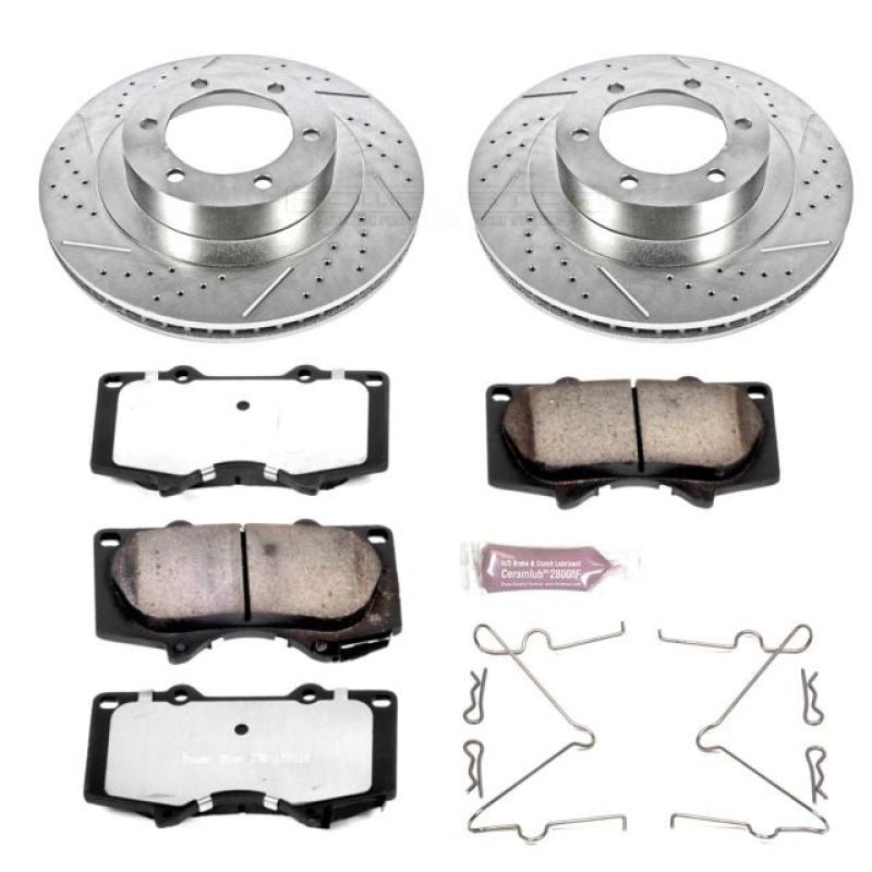 PowerStop K2421-36 03-09 fits Lexus GX470 Front Z36 Truck & Tow Brake Kit