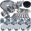 Eagle B16022EA000 fits Ford 302 3.400in Crank 5.400in I-Beam Rod 4.000in Piston Damper/157 Tooth FP Balanced Assembly