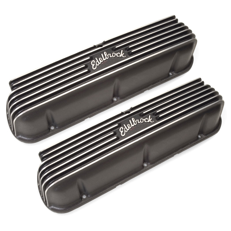 Edelbrock 41603 Valve Cover Classic Series fits Ford 1962-95 221 351W V8 Black