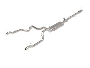 AFE 49-34140  XV 4in to Dual 3in 304 SS Cat-Back Exhaust w/ Cutout 19-21 fits G