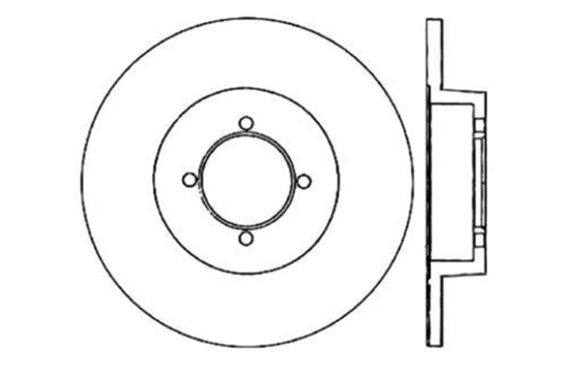 Stoptech 127.42011L Slotted & Drilled Sport Brake Rotor