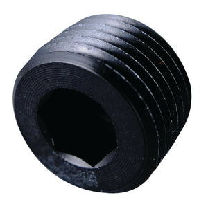 Fragola 493207-BL 1in NPT Pipe Plug Internal Black