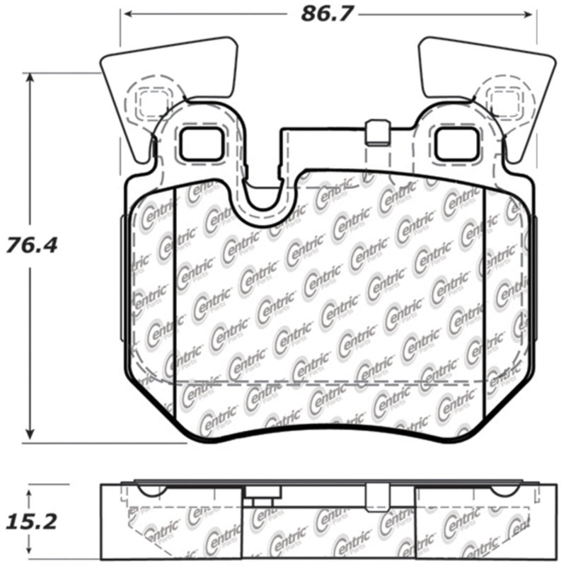 Stoptech 308.1372 Street Touring 08-09 fits BMW 128i/135i Coupe Rear Brake Pads