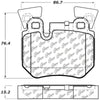 Stoptech 308.1372 Street Touring 08-09 fits BMW 128i/135i Coupe Rear Brake Pads