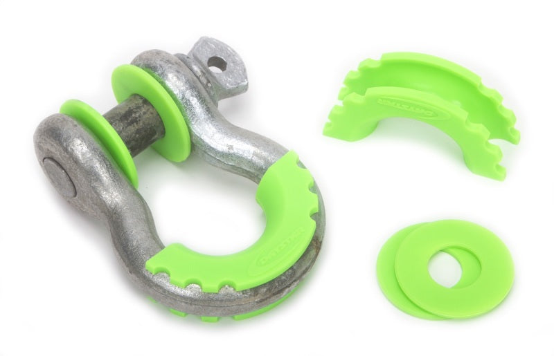 Daystar KU70057FG D-Ring fits Isolator and Washers Fluorescent Green