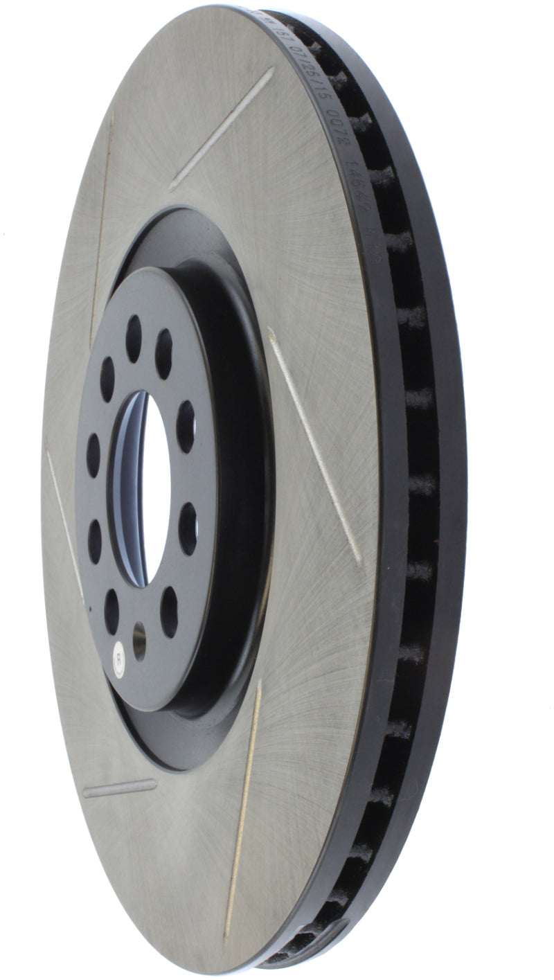 Stoptech 126.33062SR Power Slot 3/99-06 fits Audi TT/00-06 TT Quattro / 03-05 VW Golf GTi Right Front Slotted Rotor