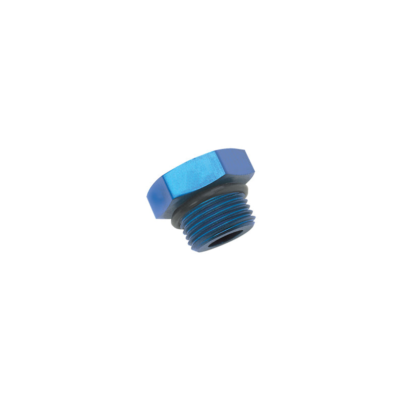 Russell 660260 Performance -4 AN Straight Thread Plug (Blue)
