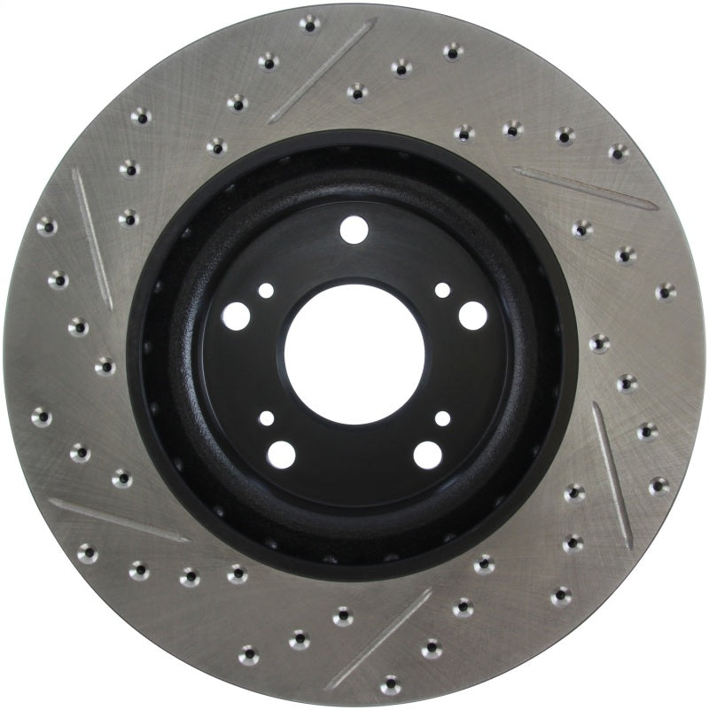 Stoptech 127.40057L 02-06 fits Acura RSX Type S / 06-09 Honda Civic Si Slotted & Drilled Left Front Rotor