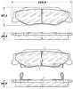 Stoptech 308.0732 Street Touring 04-08 Cadillac XLR/XLR-V Rear Brake Pads
