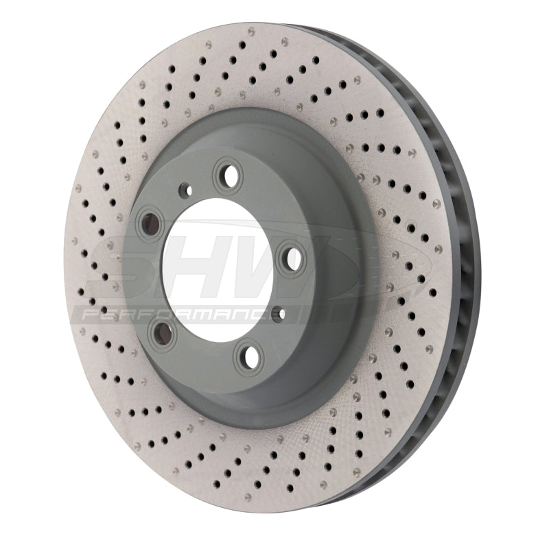 SHW Performance PFL39911 SHW 15-16 fits Porsche 911 Carrera4 GTS 3.8L w/o Ceramic Brake Left Frt Drill-Dimp MB Rotor (99135140301)