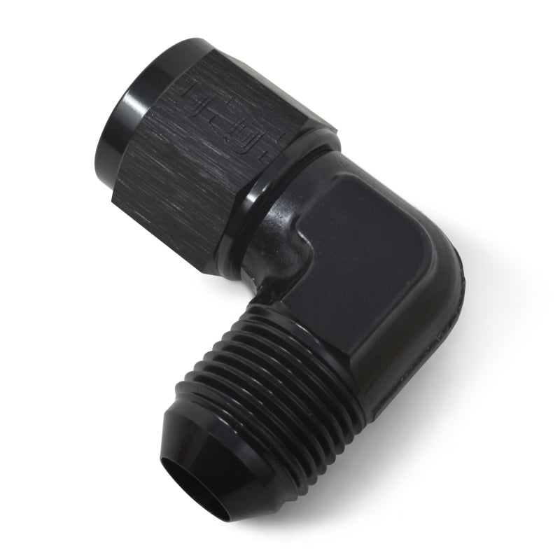 Russell 614805 Performance -6 AN 90 Degree Male AN to Female AN Fitting (Black)