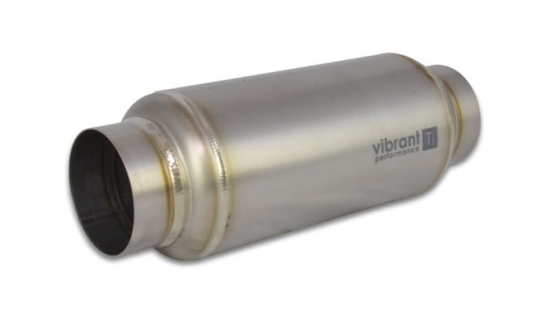Vibrant 17530 Titanium Resonator 3in. Inlet / 3in. Outlet x 12in. Long
