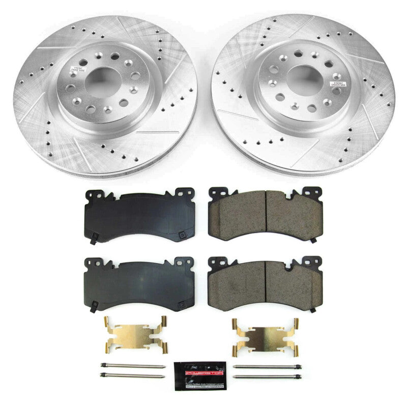 Power Stop K9076-36 2022 fits Cadillac XT6 Front Z36 Truck & Tow Brake Kit