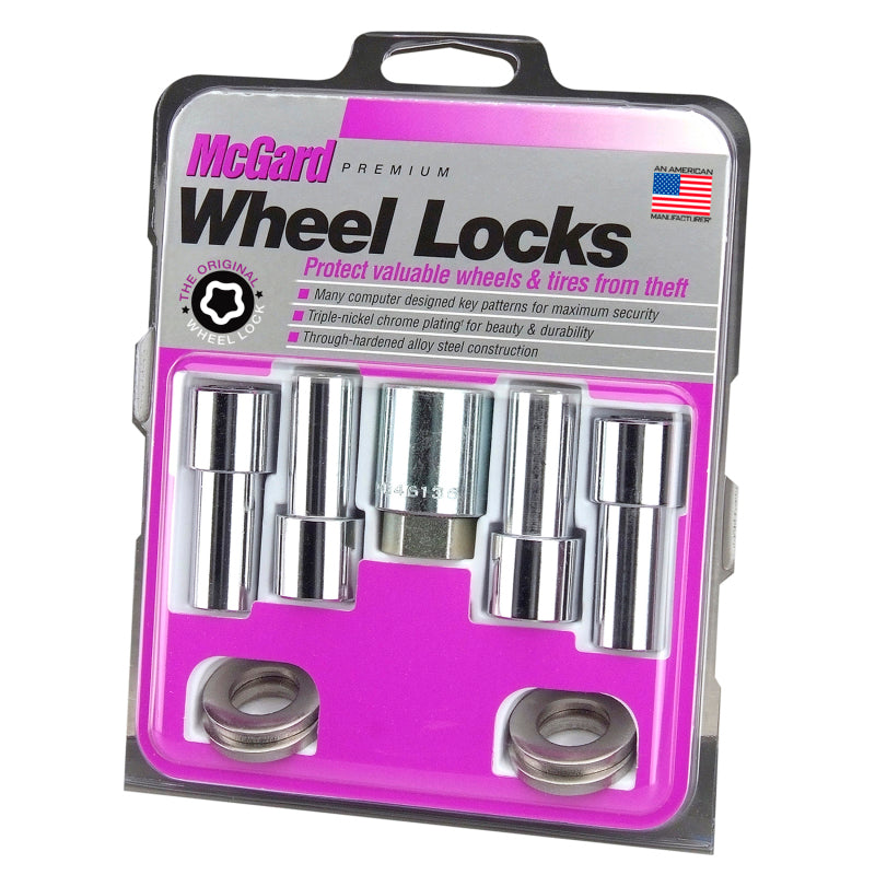McGard 23180 Wheel Lock Nut Set - 4pk. (X-Long Shank) 7/ / 13/16 Hex / 2.165in. Length - Chrome
