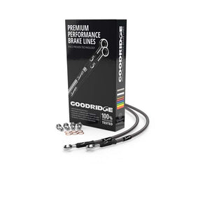 Goodridge HN0853-3FC-CB fits Honda V65 MAGNA Carbon Front SS Brake Lines