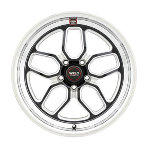 Weld  S10780562P64 S107 18X10.5 Laguna 5X120.65 ET64 BS8.25 Gloss Black MIL Dia
