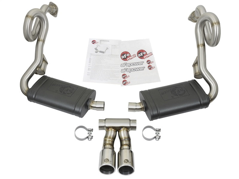 AFE 49-36415-P rce-Xp 2in 304 SS Cat-Back Exhaust w/Polished Tips 13-16 fits Po