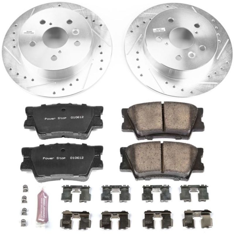 PowerStop K7905 fits Toyota 18-19 Camry Rear Z23 Evolution Sport Brake Kit