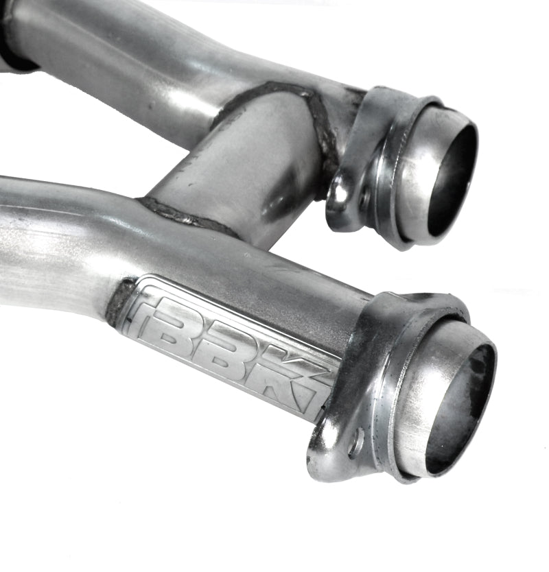 BBK  1509 Mustang 5.0 Short Mid H Pipe With Catalytic Converters 2-1/2 For  Long